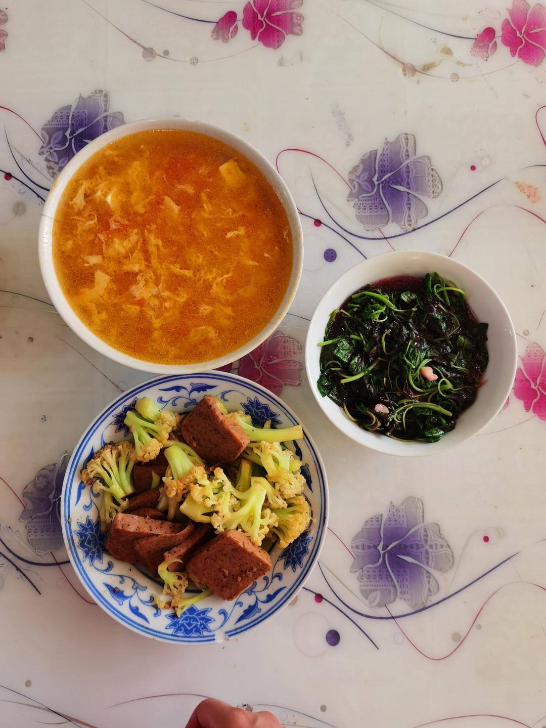 花菜午餐肉