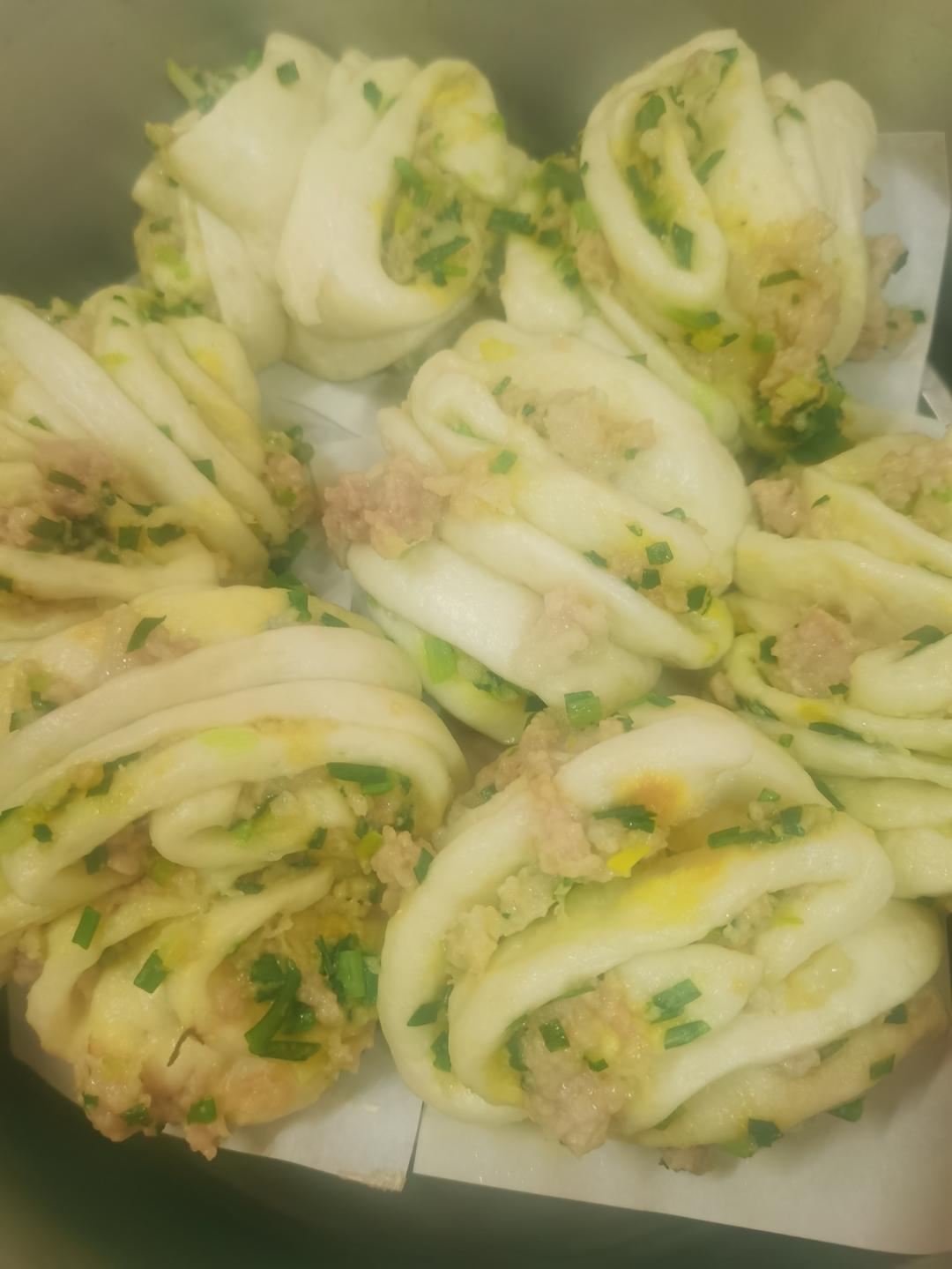 葱花肉卷