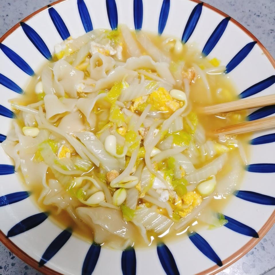 白菜炝锅面·老饭骨版