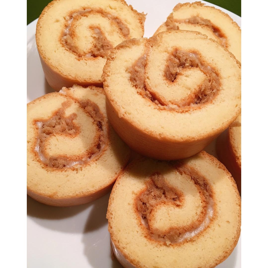 肉松戚风蛋糕卷