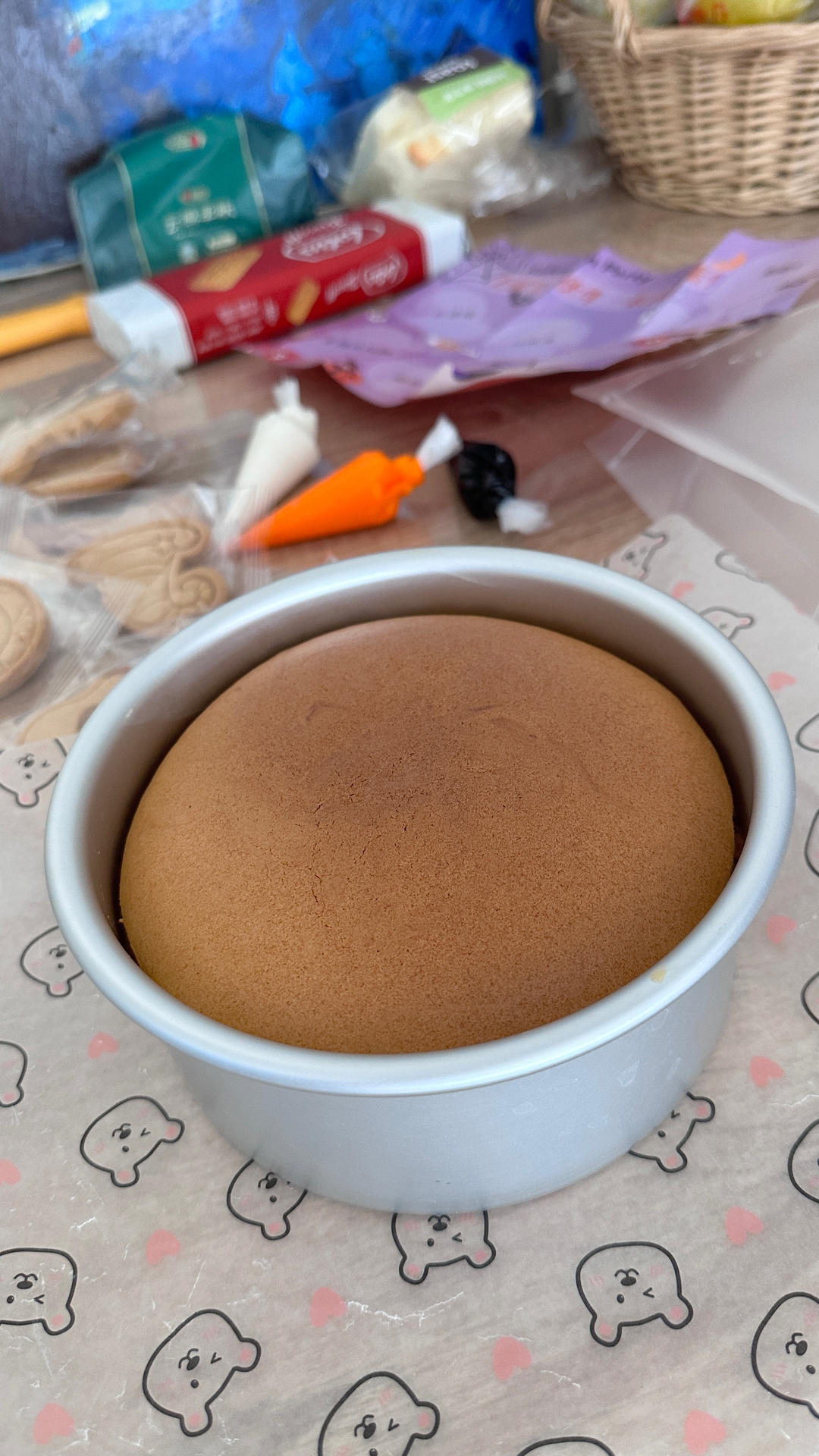 八寸戚风蛋糕（生日蛋糕坯）附六寸配单