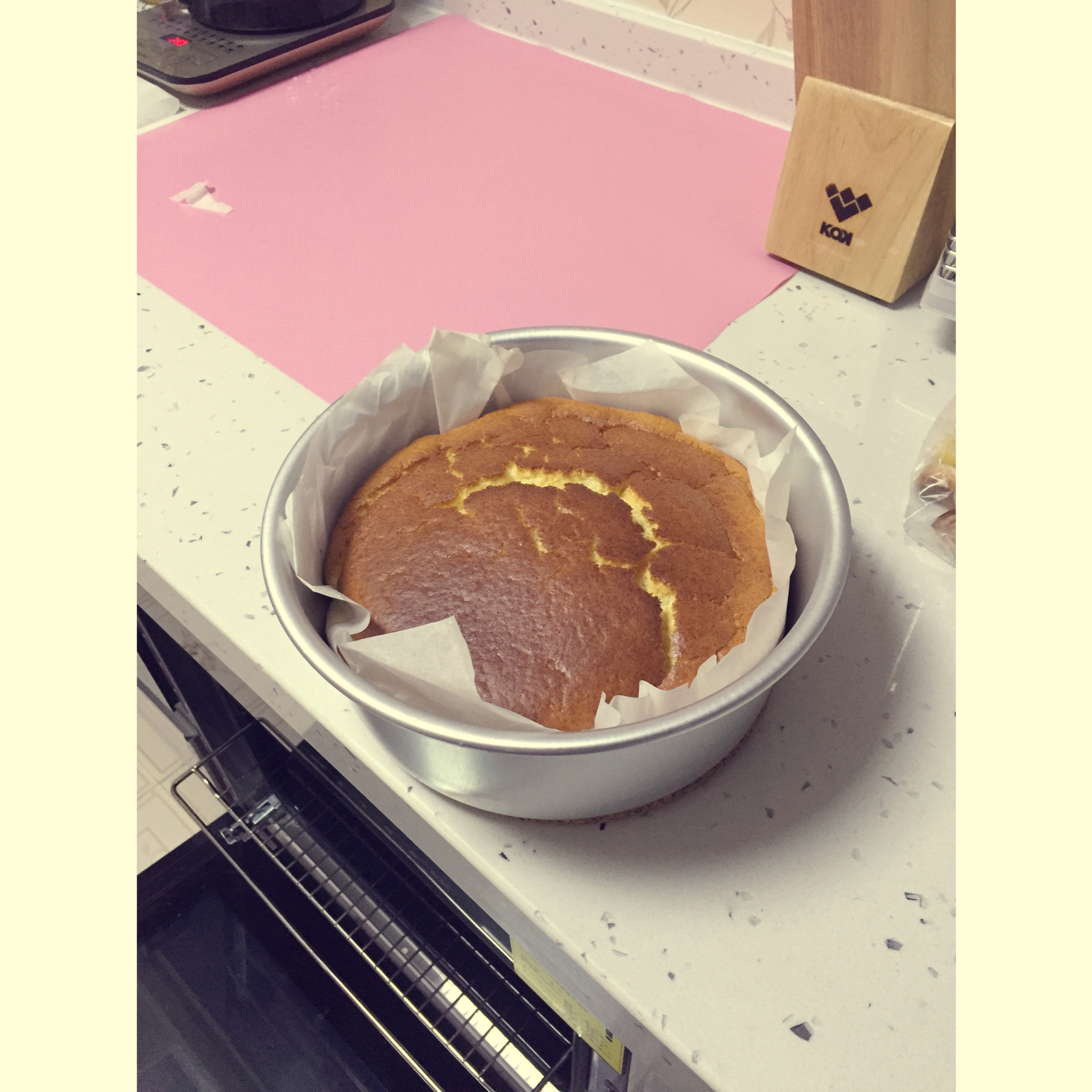 烤箱做蛋糕（戚风蛋糕的做法）