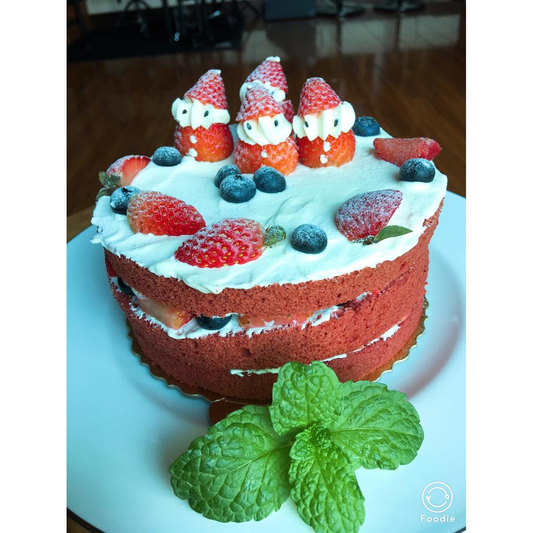 圣诞呆萌裸蛋糕