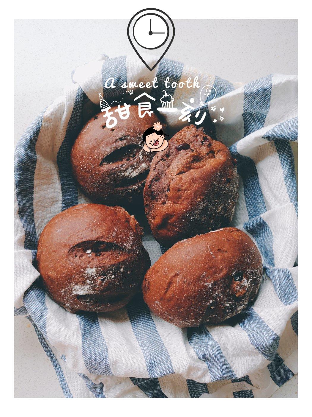 巧克力蔓越梅吐司