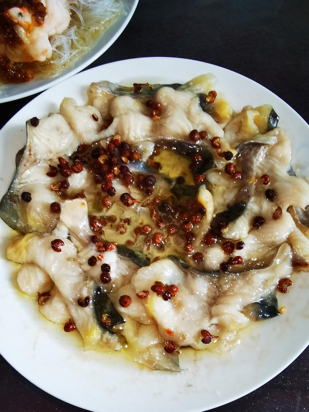花椒蒸鱼片