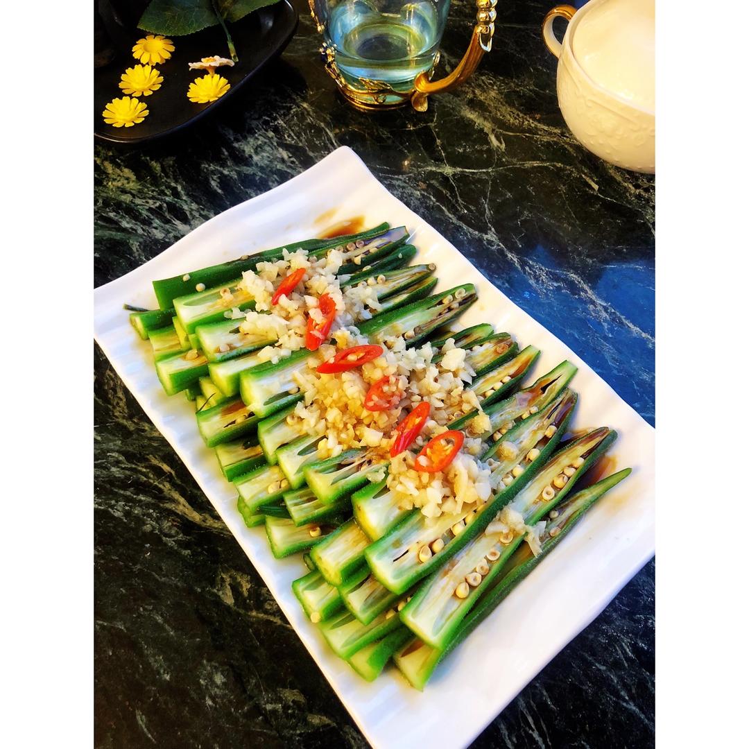 简单速成菜：蒜蓉秋葵