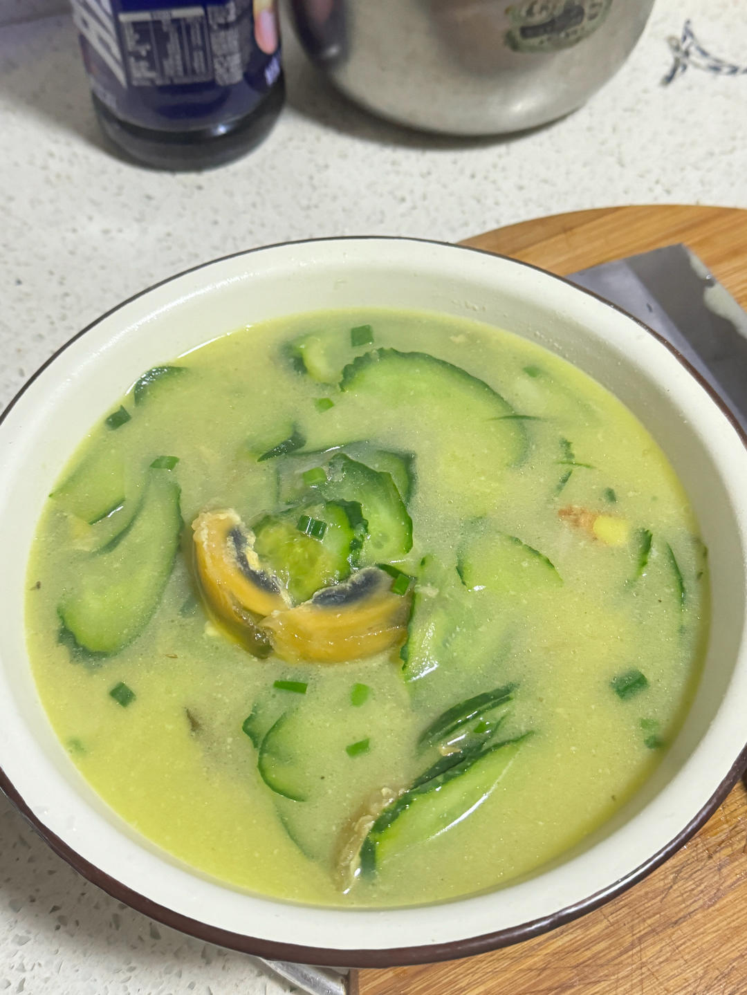 黄瓜皮蛋汤🥒