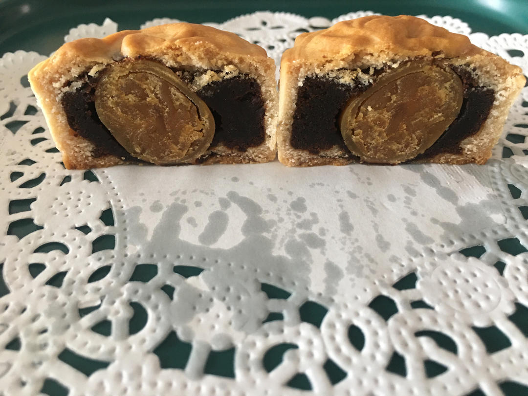 南瓜紫薯月饼（无油无糖）