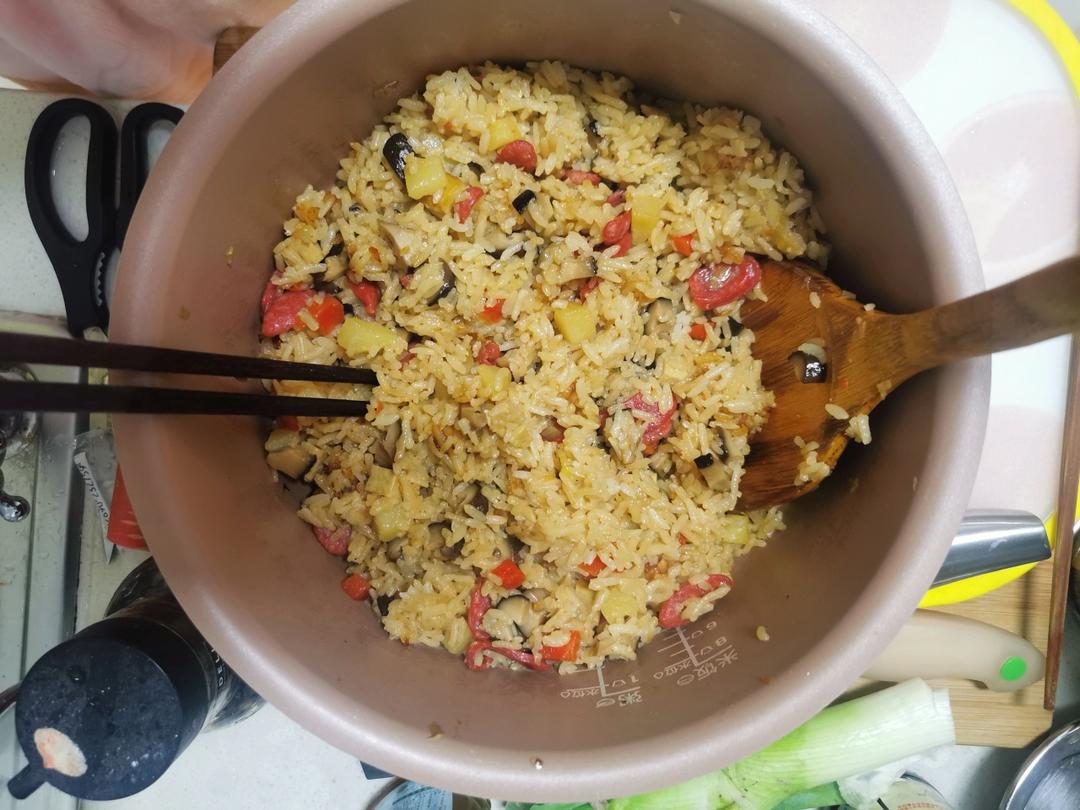 香菇腊肉饭