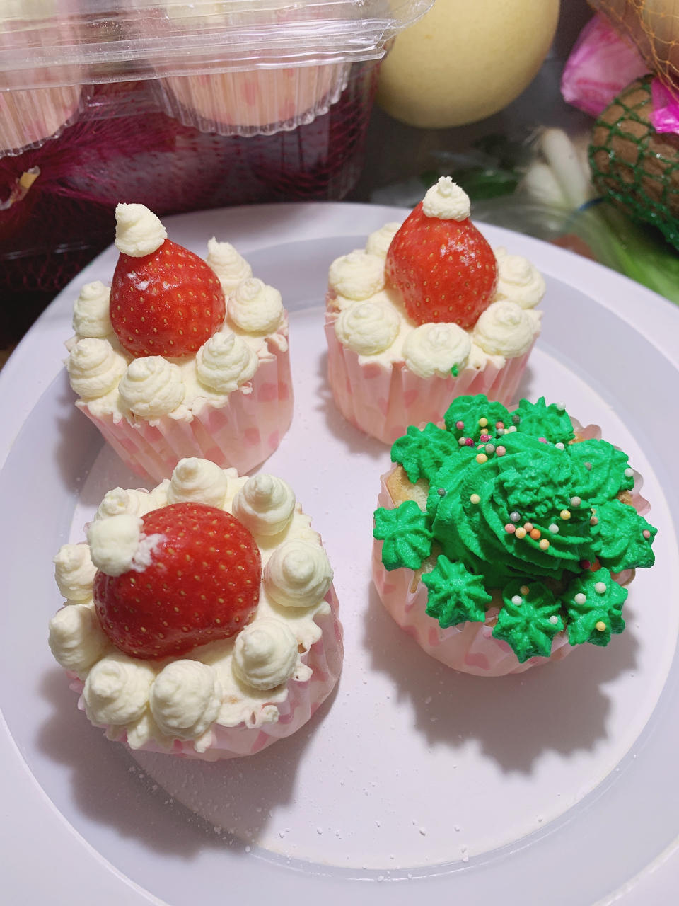 🎄圣诞款｜纸杯蛋糕｜超高颜值｜超可爱｜圣诞帽｜圣诞树｜麋鹿｜圣诞老人
