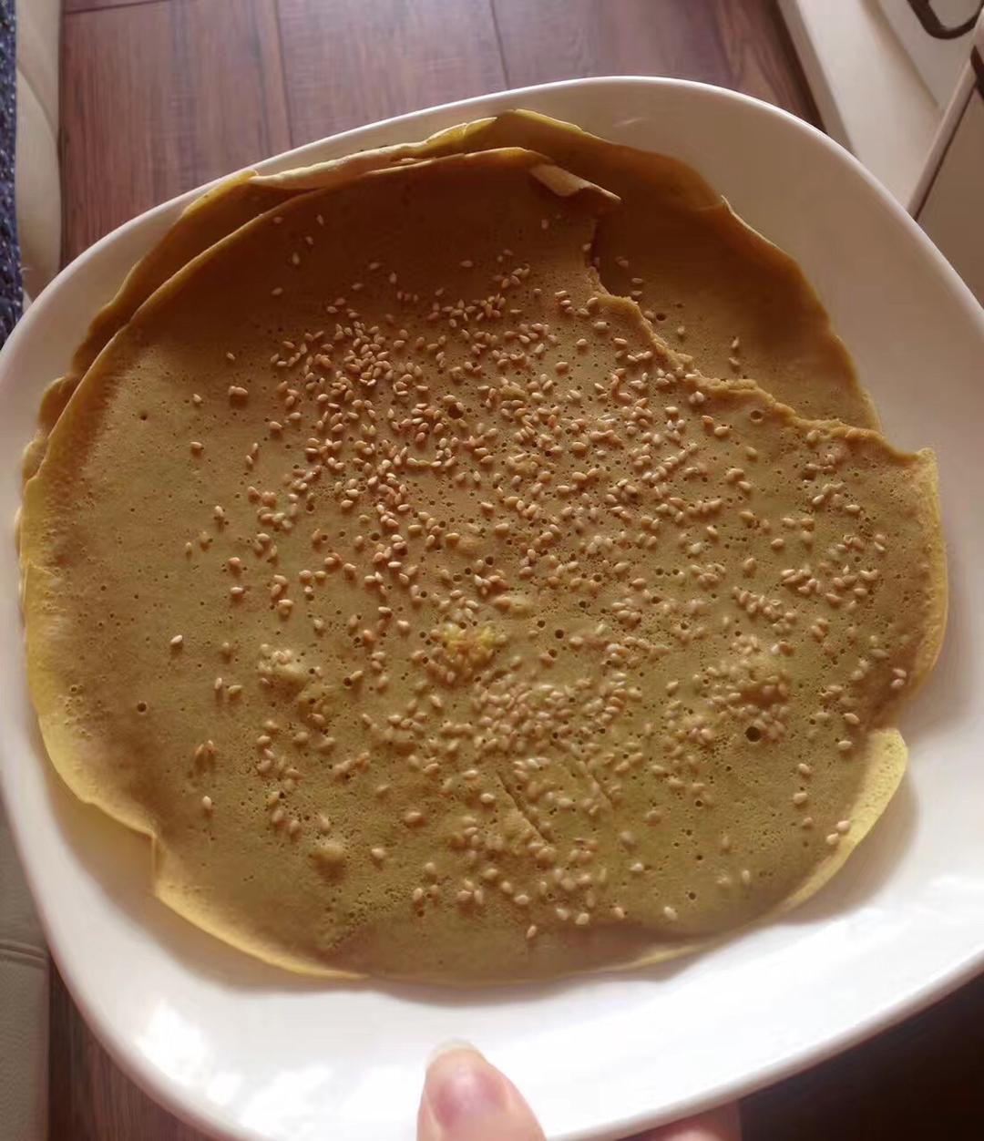 春会眯眼笑做的荞麦扁团