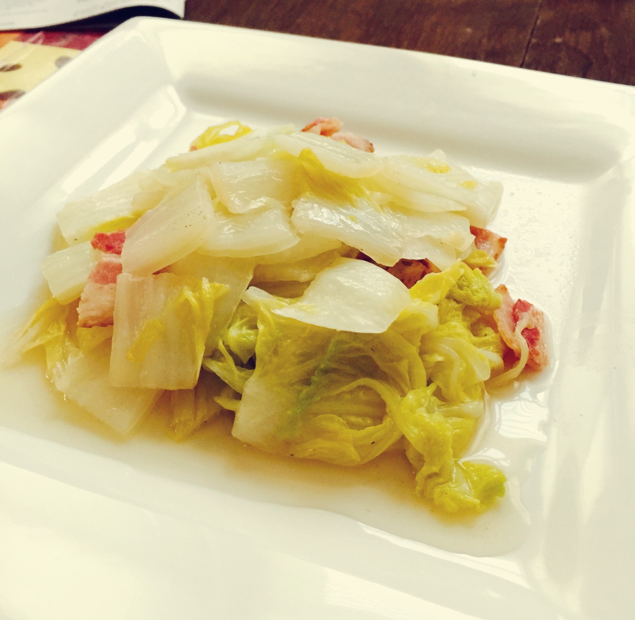 培根娃娃菜