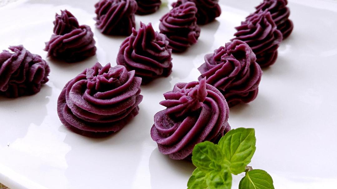 奶香紫薯泥的做法