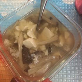 豆腐菌菇海参汤