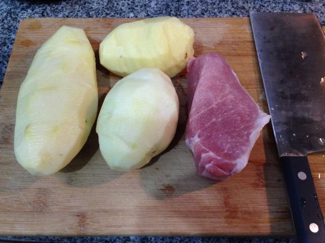 肉片炝土豆的做法