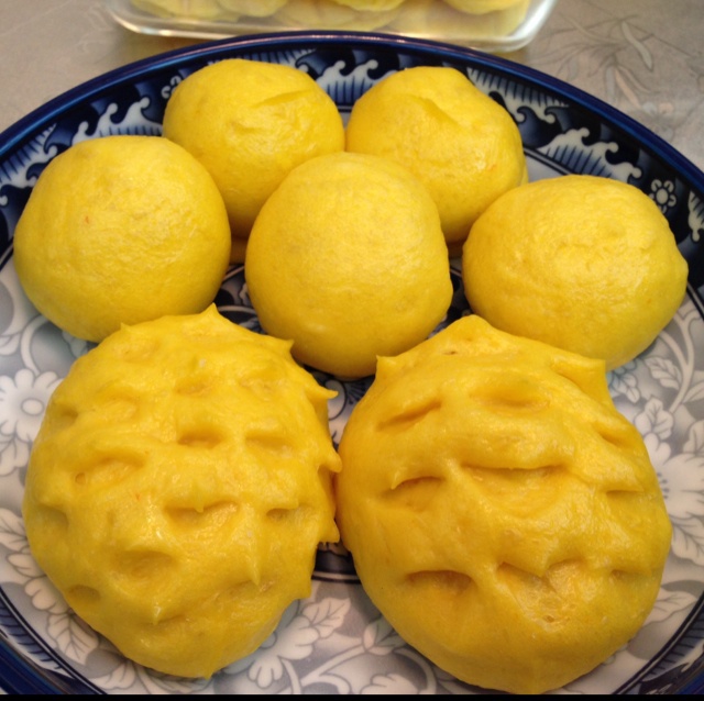仿真橘子馒头