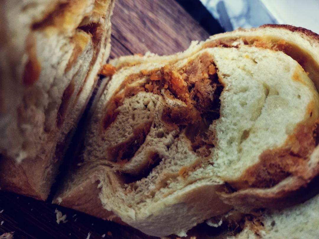 咸蛋黄肉松吐司🍞/经典馅料咸口吐司