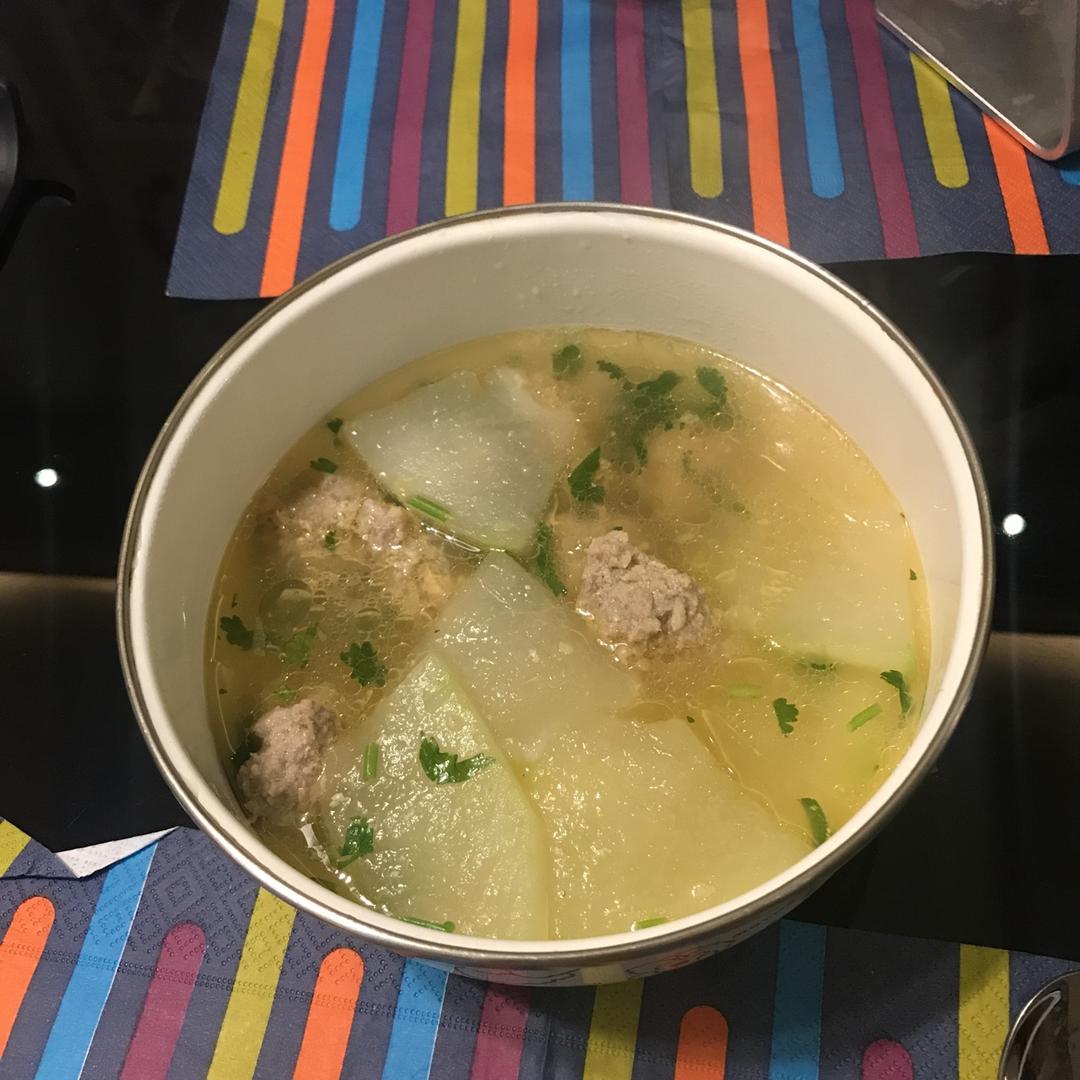 夏天不可错过的家常味--冬瓜丸子汤