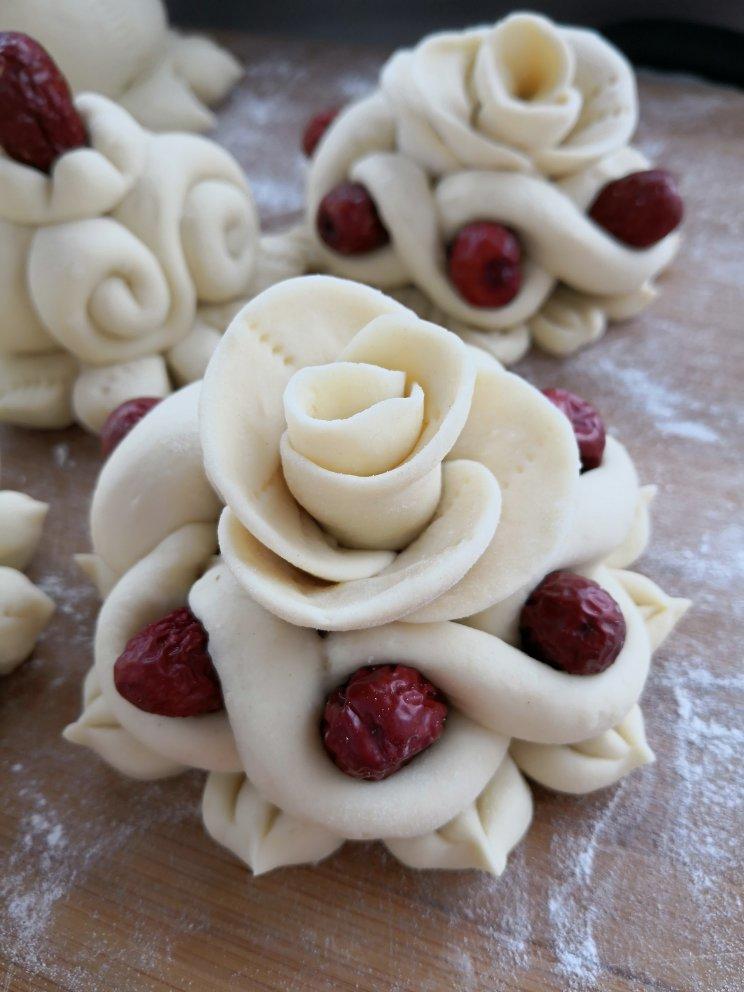 tygly做的花馒头(枣馍)