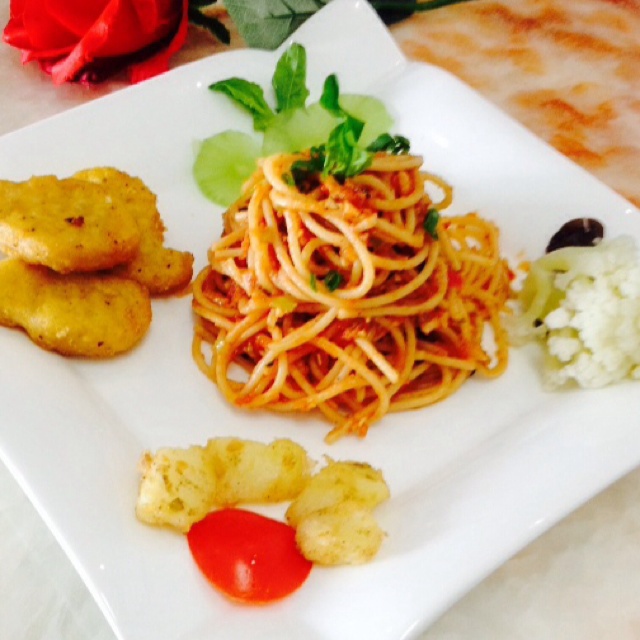 番茄肉酱意大利面