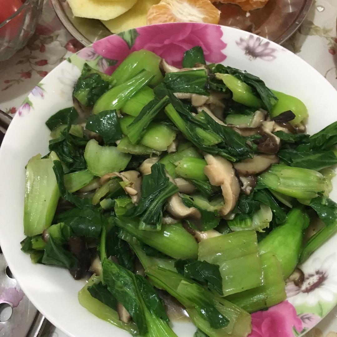 简单营养快手香菇青菜