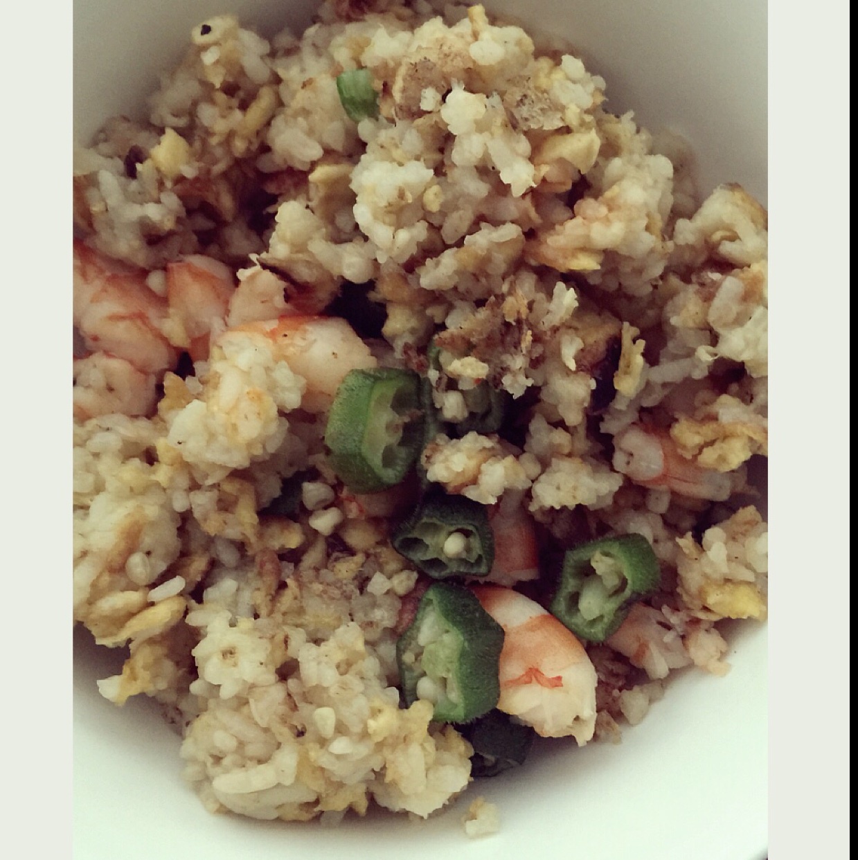秋葵蛋炒饭
