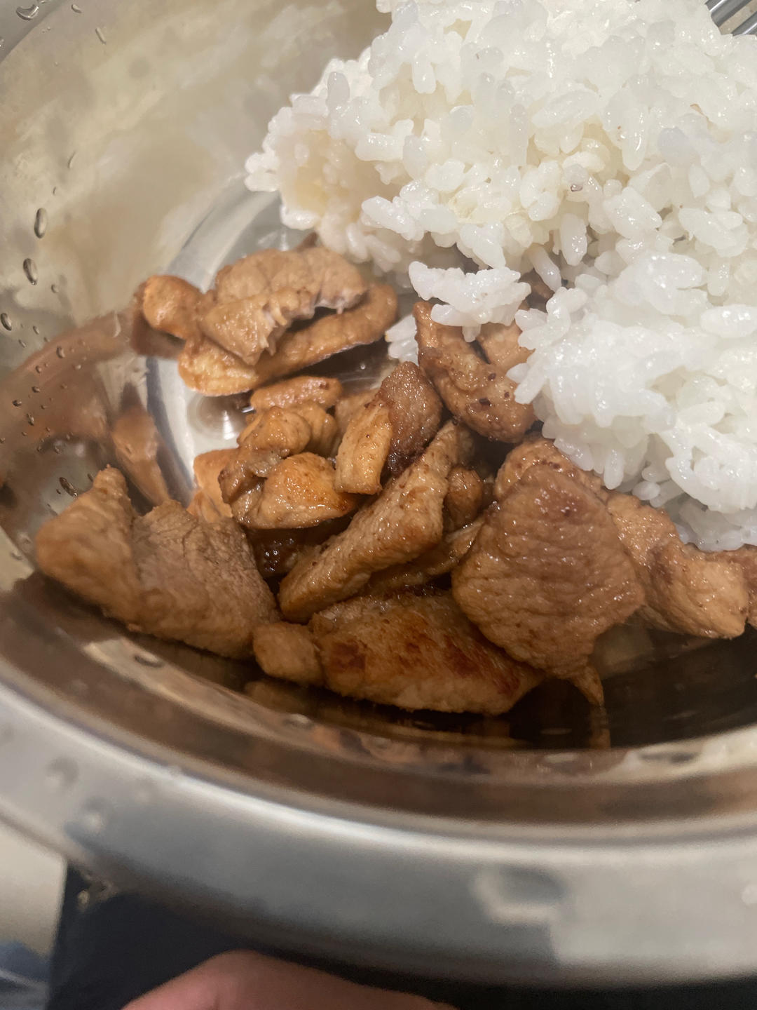 煎瘦肉