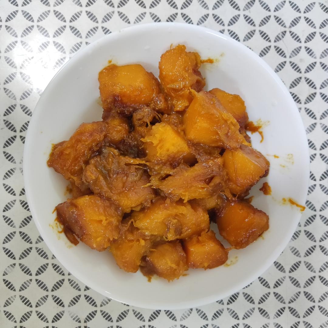 猪肉都不换的焖南瓜～吃起来糯糯甜甜咸咸的！