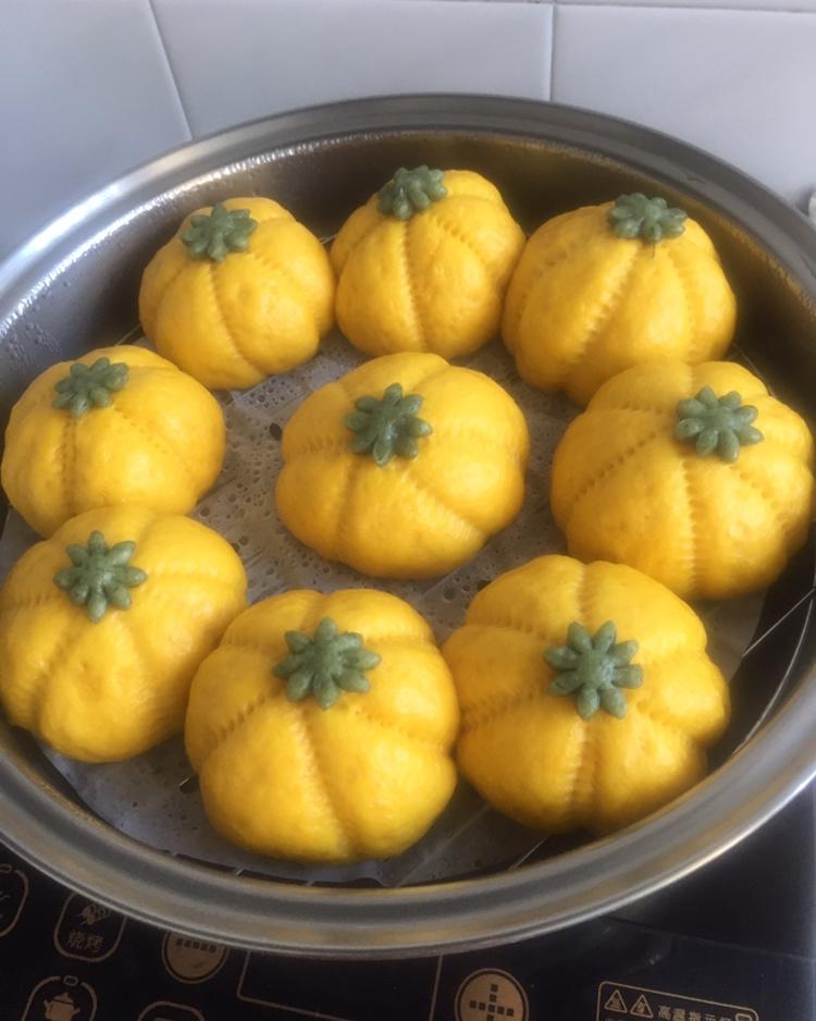 一次性发酵万圣节南瓜馒头，这样做小孩子多吃俩