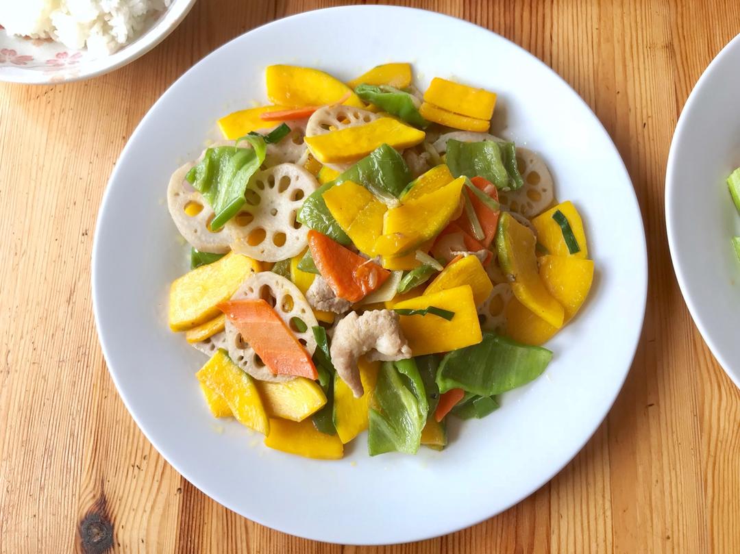 减脂家常荷塘小炒