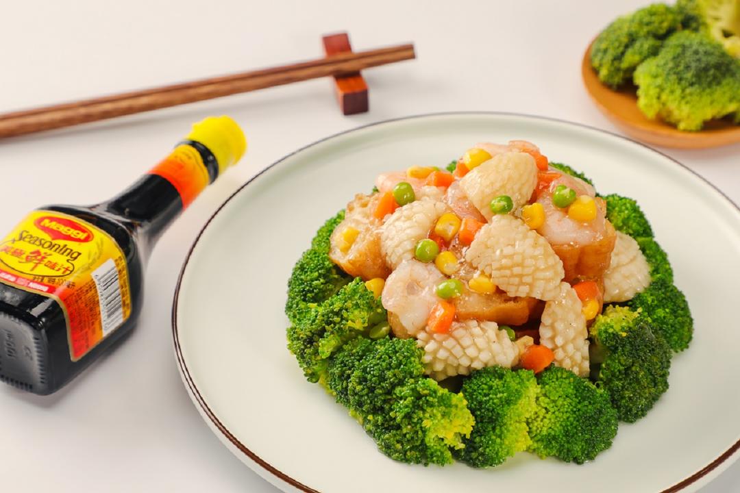 美极海鲜炒油条