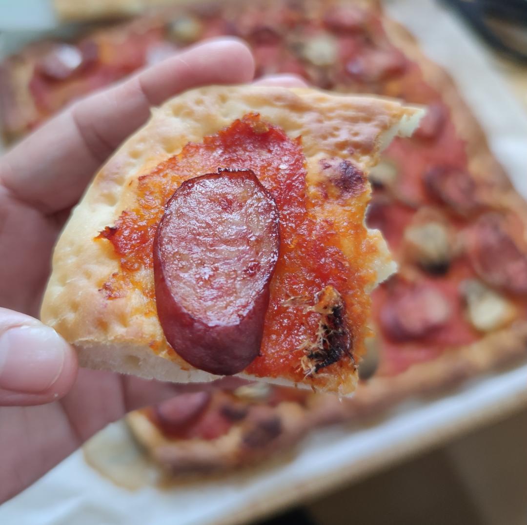 被惊艳到❗️一口爱上❗️超薄玛格丽特披萨🍕