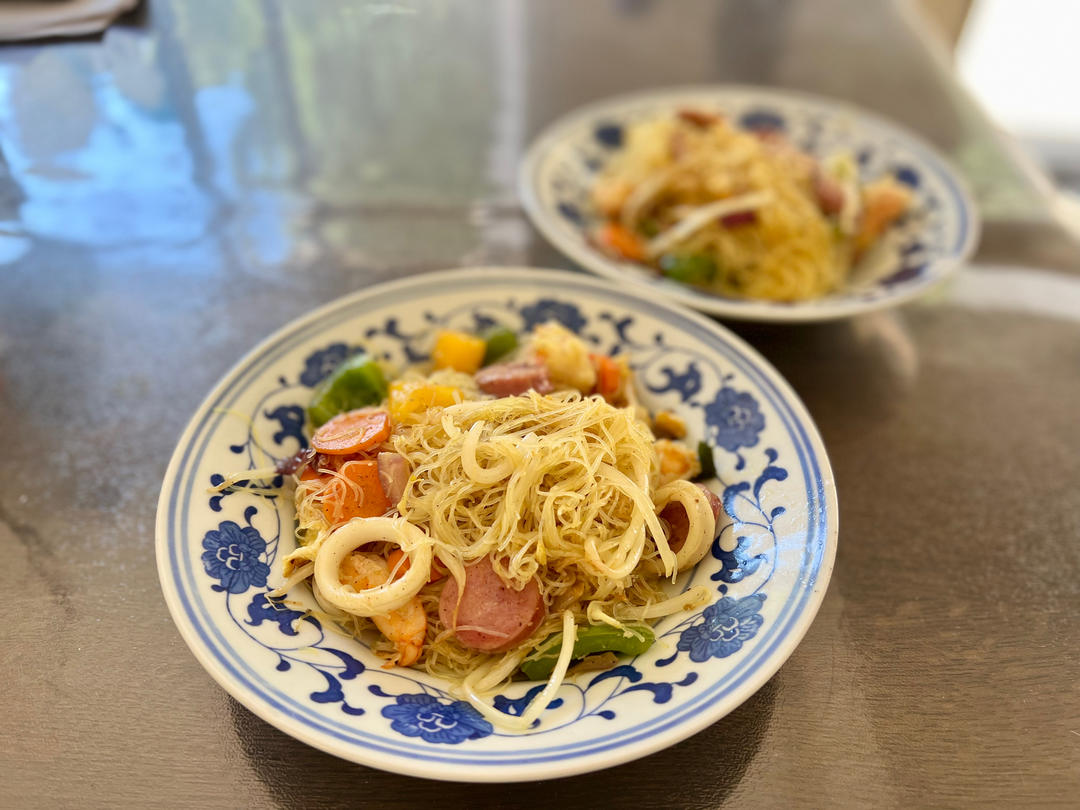 茶餐厅招牌【星洲炒米粉】，在家轻松做！