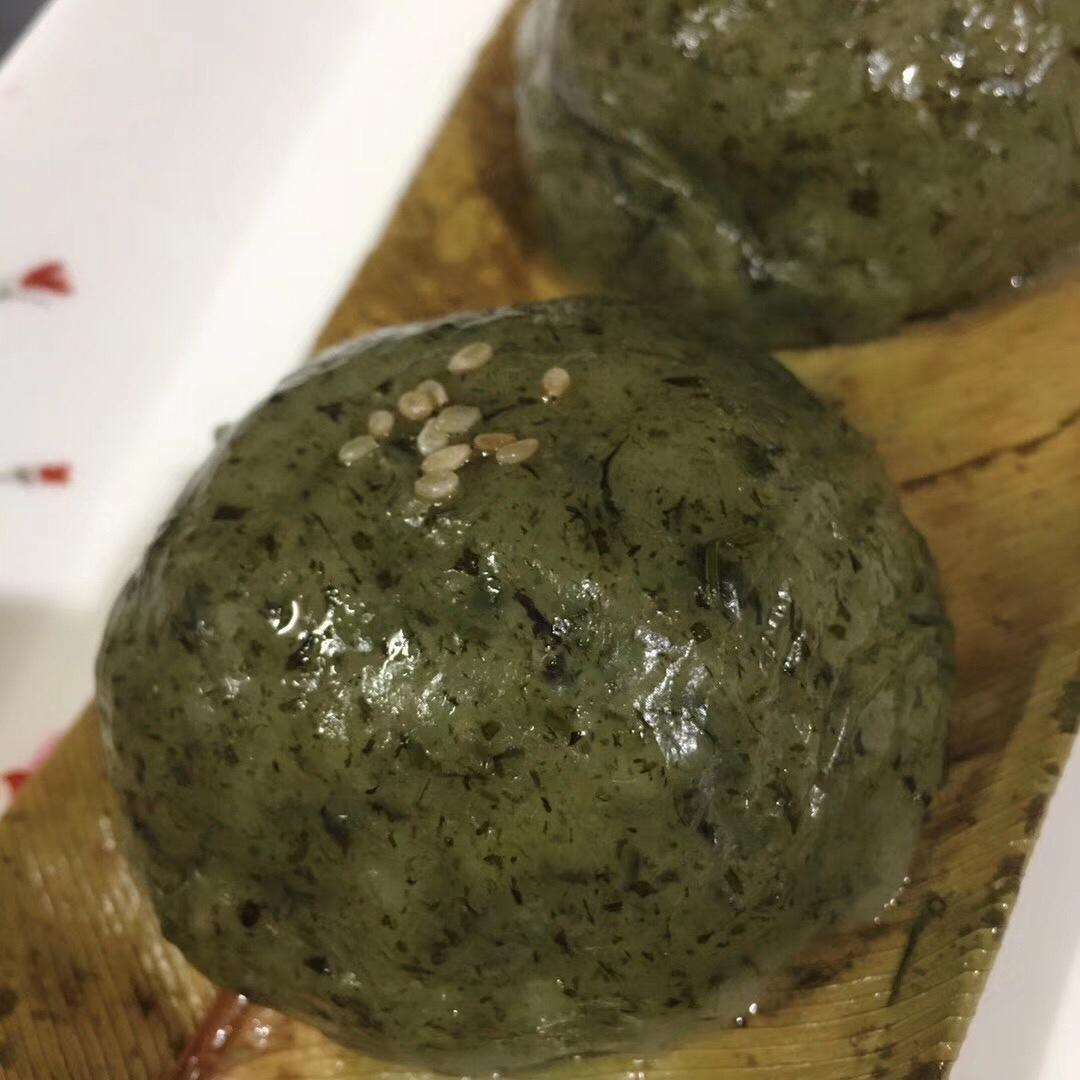 网红青团～～咸蛋黄肉松青团