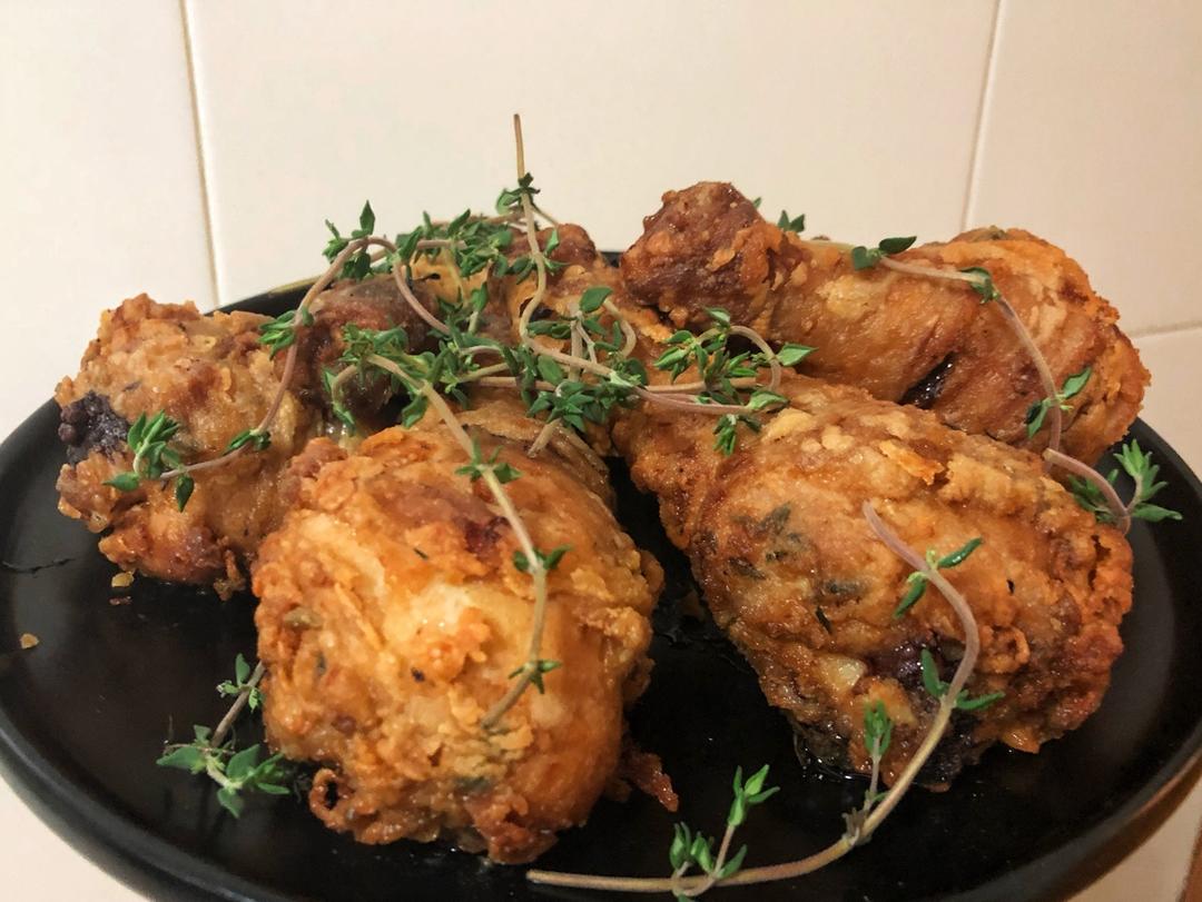 美式南方炸鸡🍗媲美开封菜的鲜嫩多汁的炸鸡！