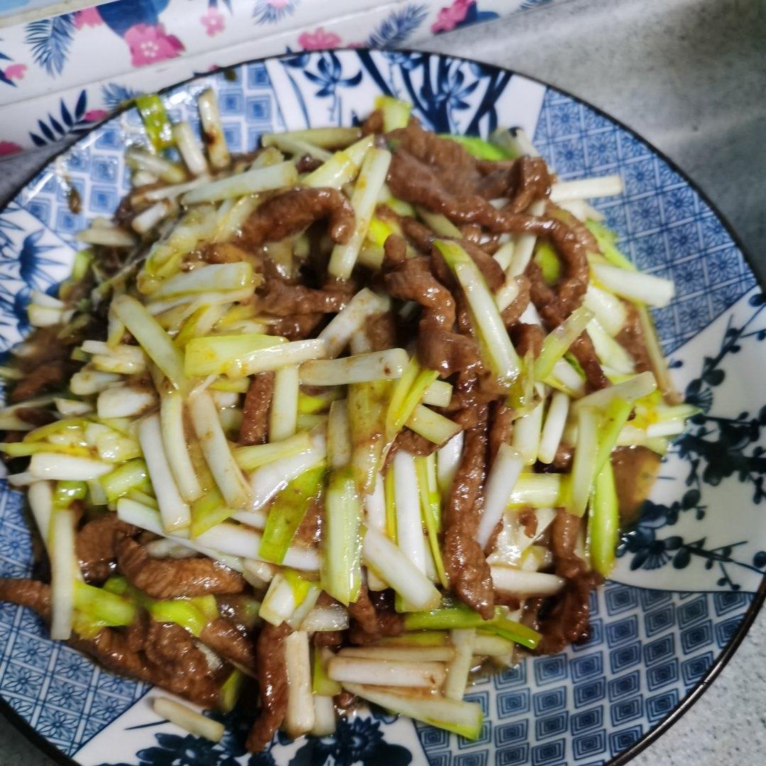 韭黄炒肉丝
