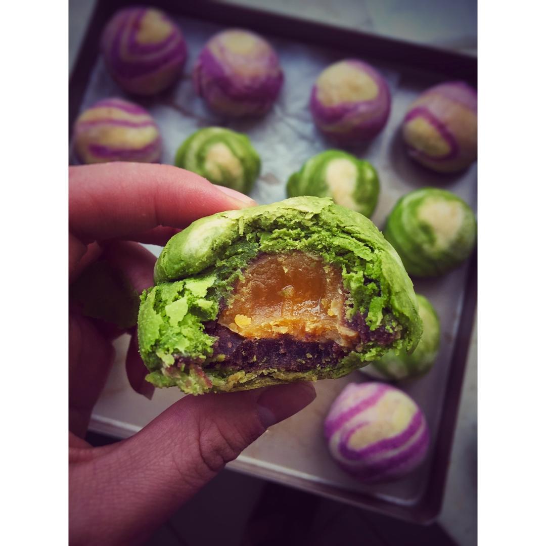 做好吃又好看的蛋黄酥（抹茶/紫薯/原味，多图，更多文字，知识帖）
