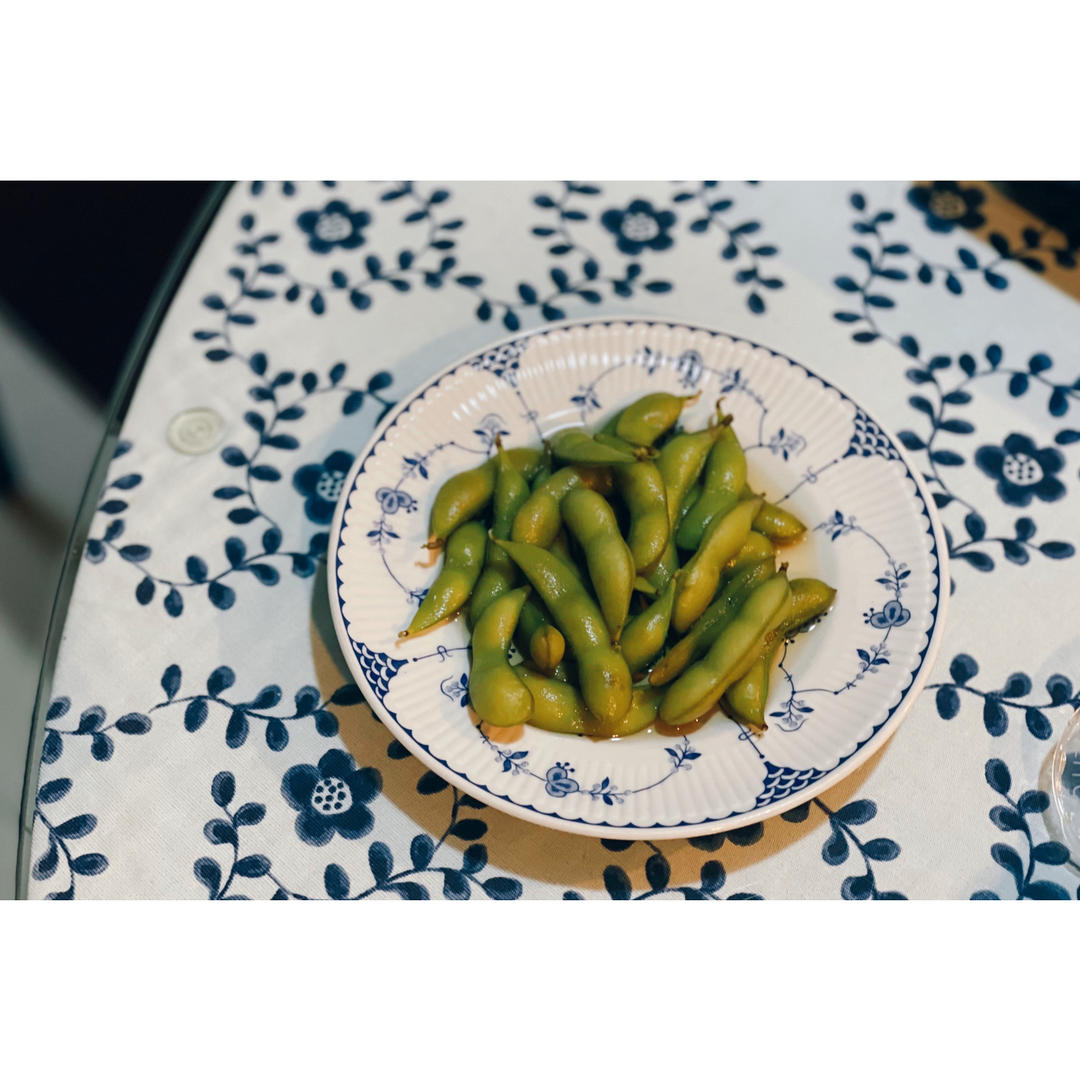 煮毛豆—不会变色版