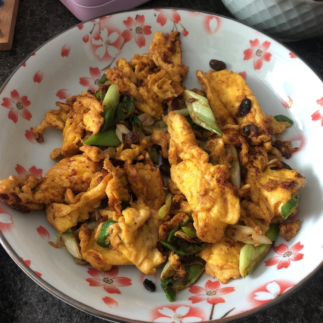 葱花炒鸡蛋