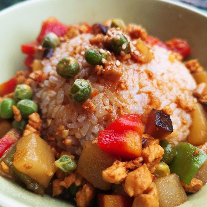 ㊙️香菇土豆肉沫拌饭❗️比外卖还好吃