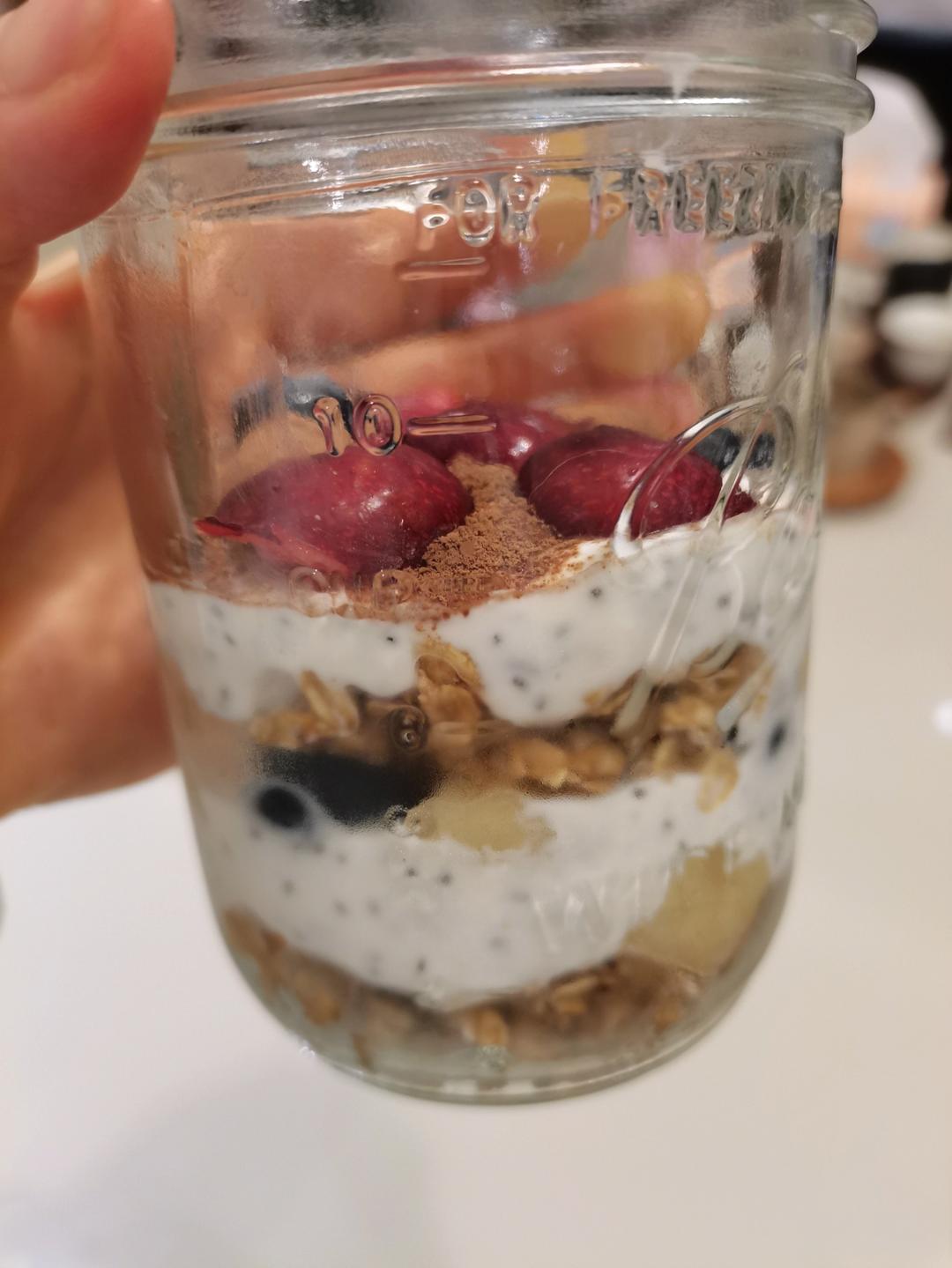 低卡超还原酒酿冻香蕉燕麦提拉米苏【健康小食】