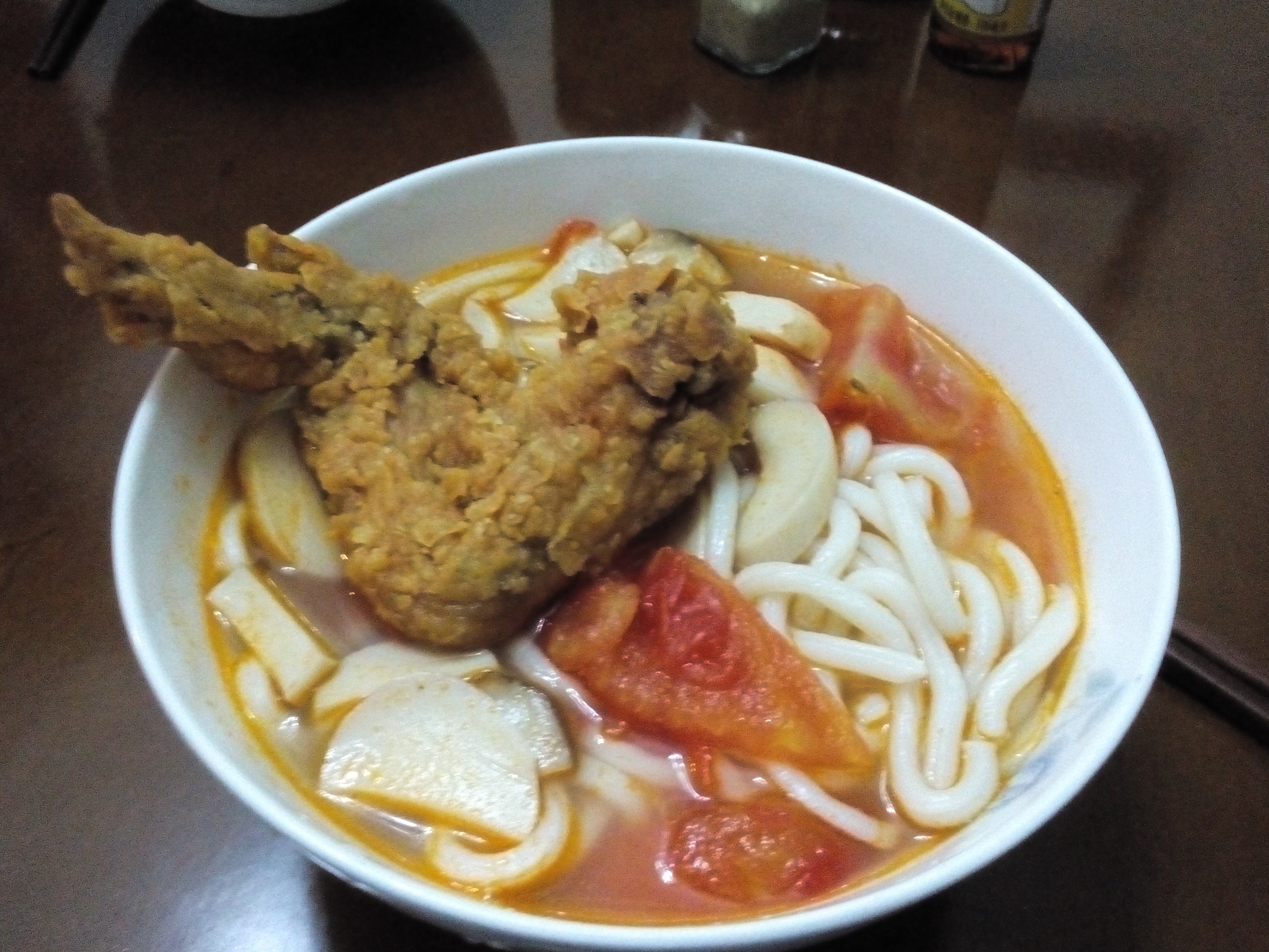 番茄鸡蛋乌冬面