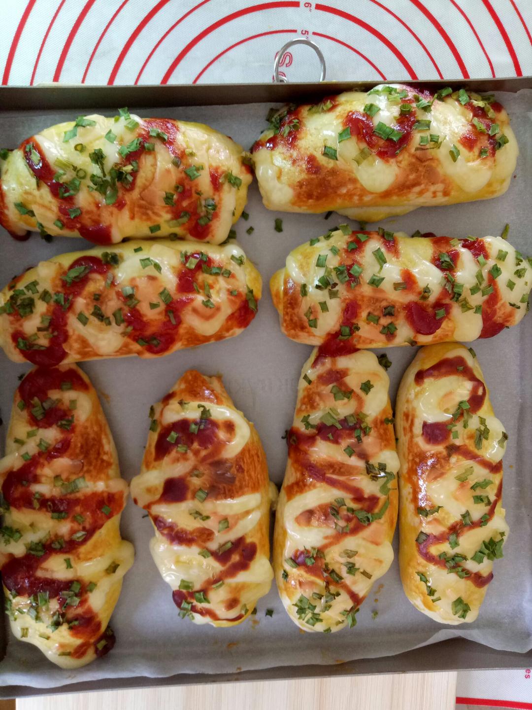 葱香芝士培根面包