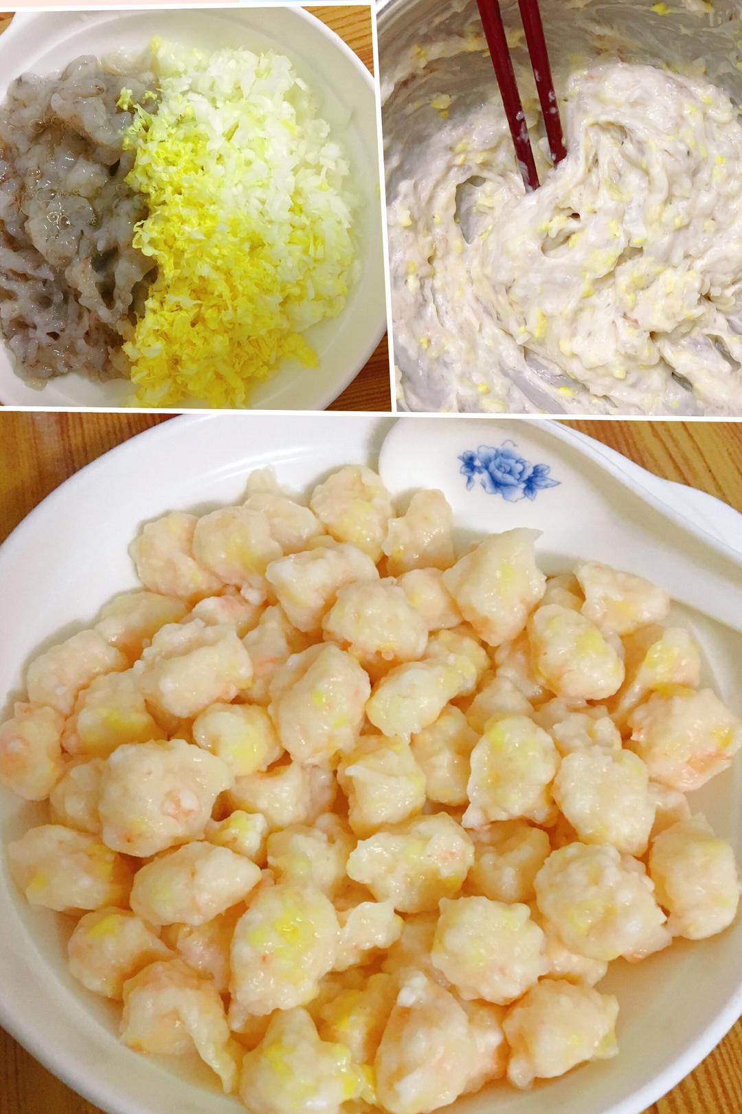 宝宝辅食，鲜虾白菜丸的做法
