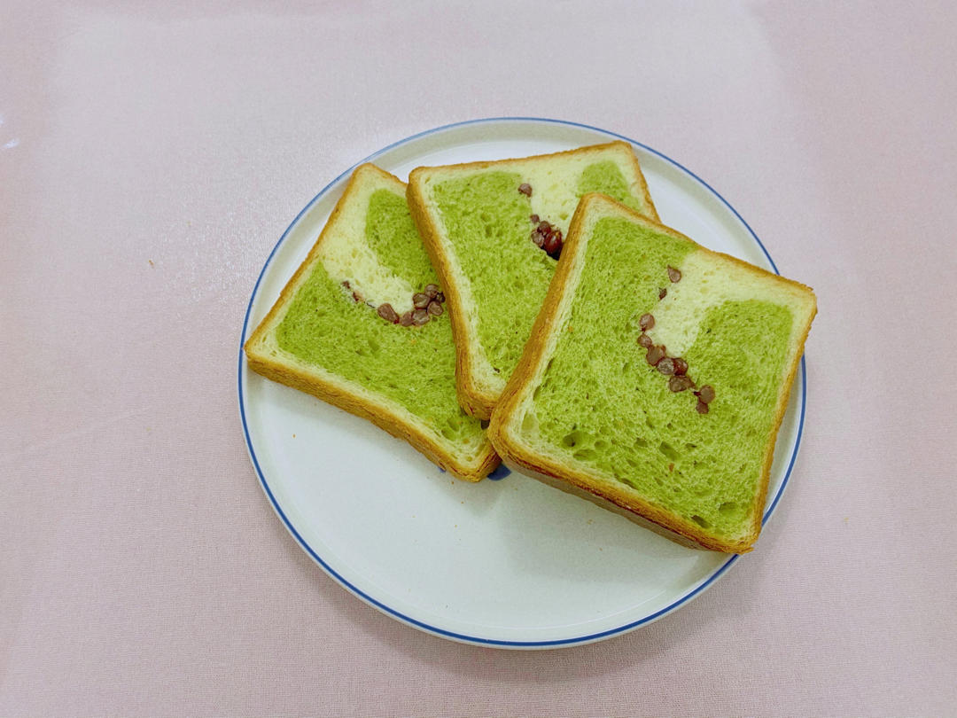 抹茶红豆吐司