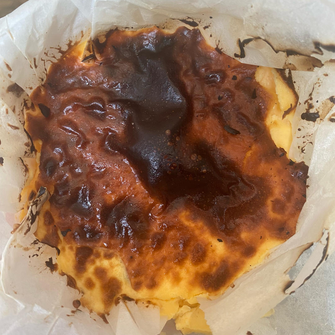 巴斯克芝士蛋糕-傻瓜操作【空气炸锅巴斯克】