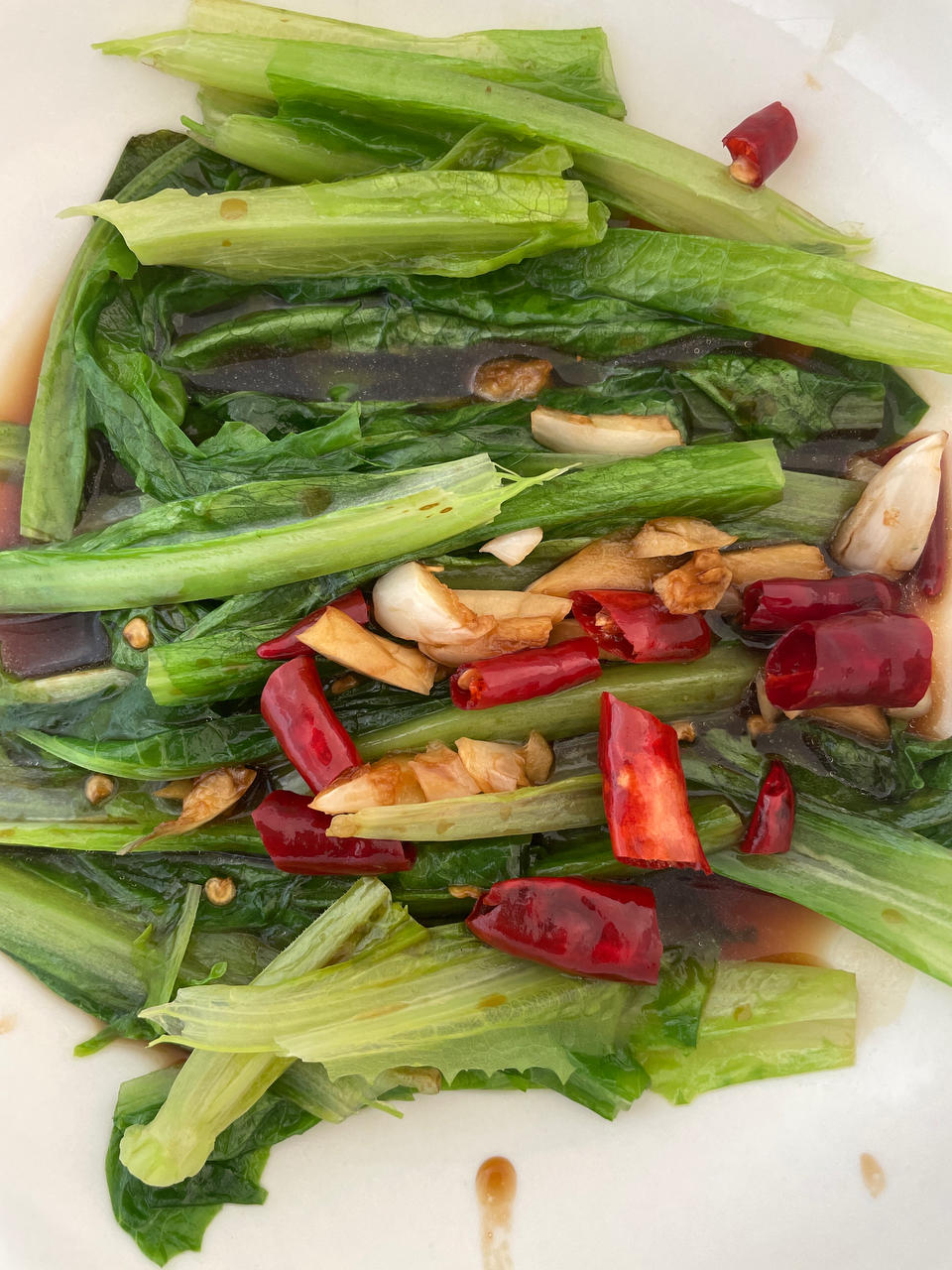 白灼油麦菜——晚间减肥餐