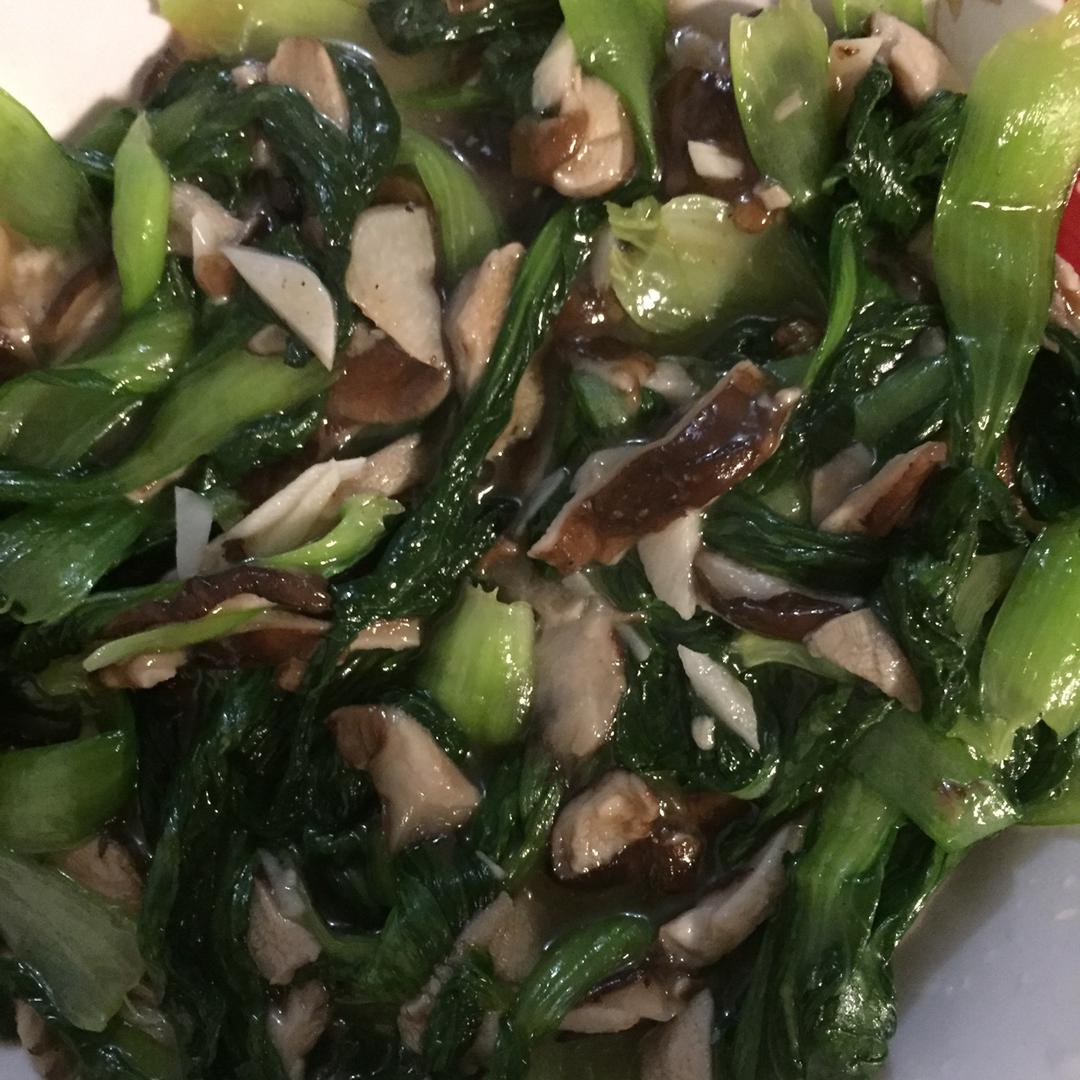 蚝油香菇油菜