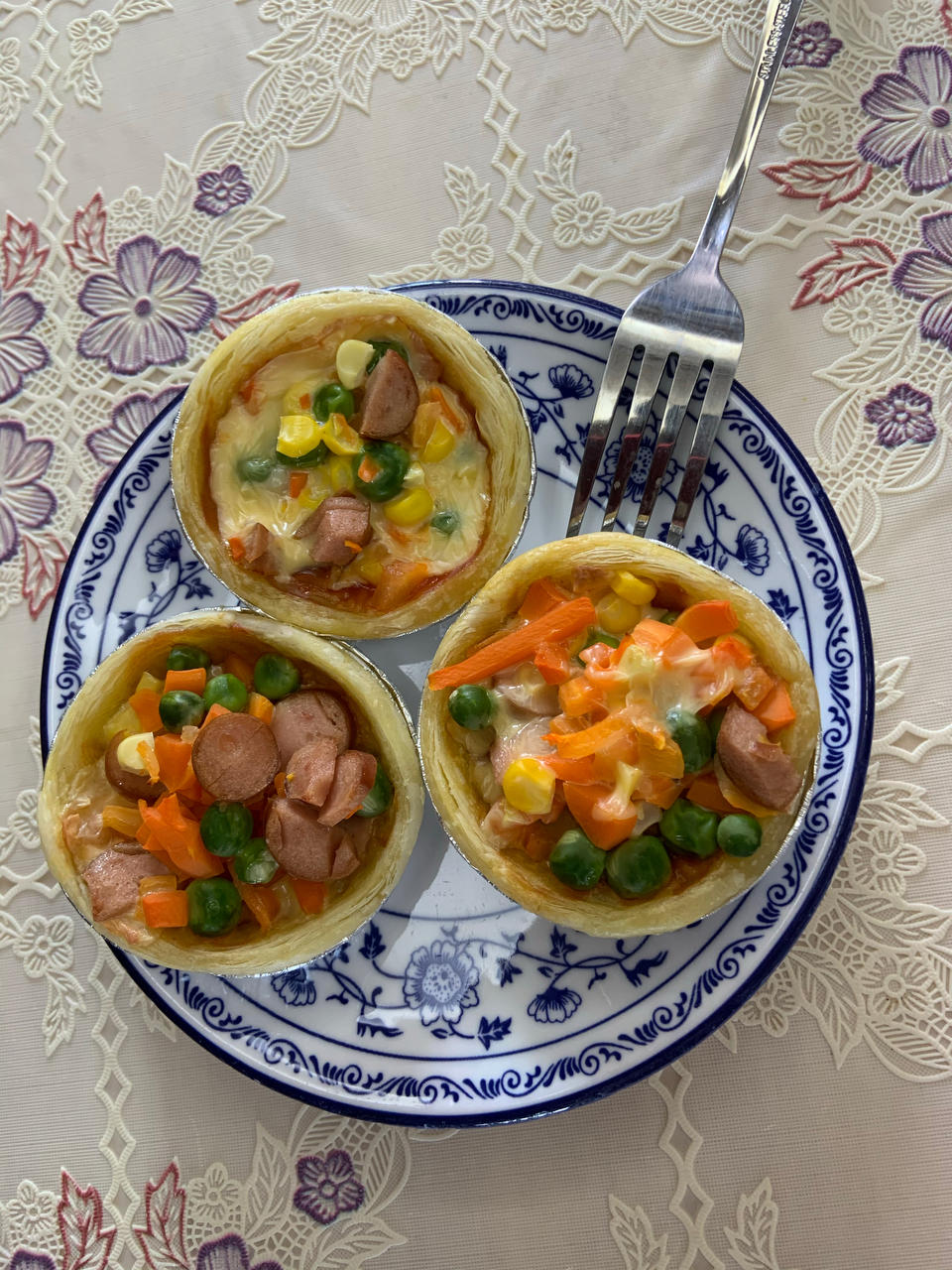 迷你小披萨   蛋挞皮版