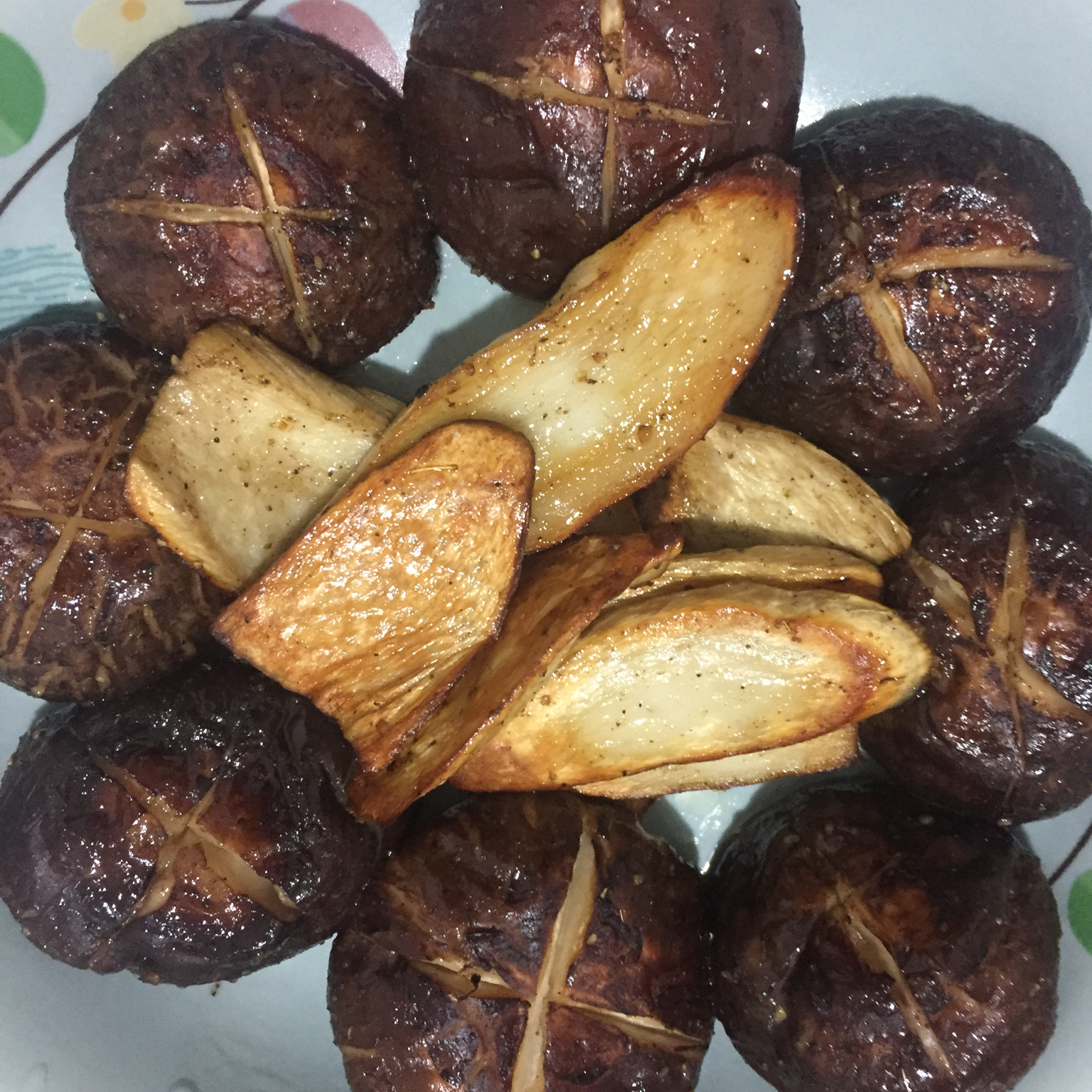 孜然烤香菇